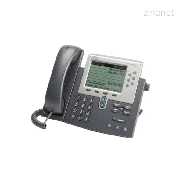 نمای نزدیک تلفن و کلیدهای ناوبری تلفن Cisco 7962G