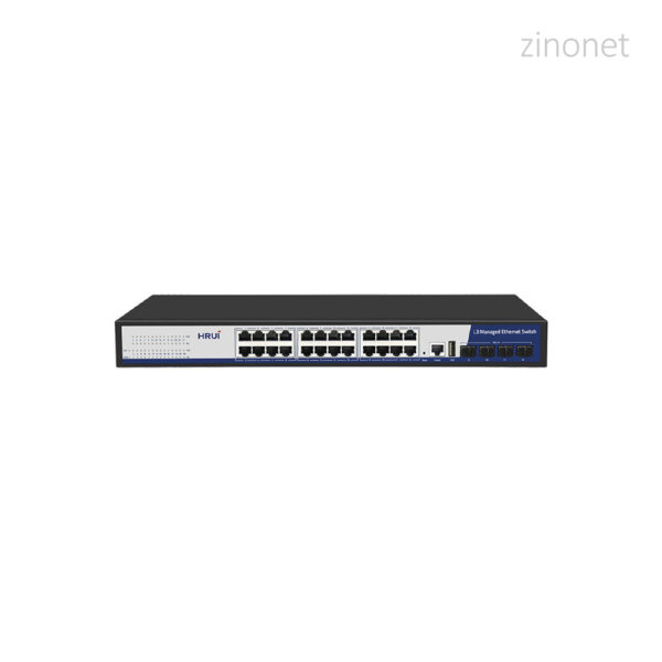 سوئیچ 24 پورت اچ آر یو آی مدل HR-SWTG3424S