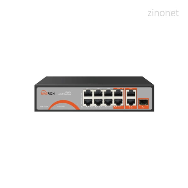 سوئیچ 8 پورت مکسرون مدل MSW-3108GFP-2GL-120I