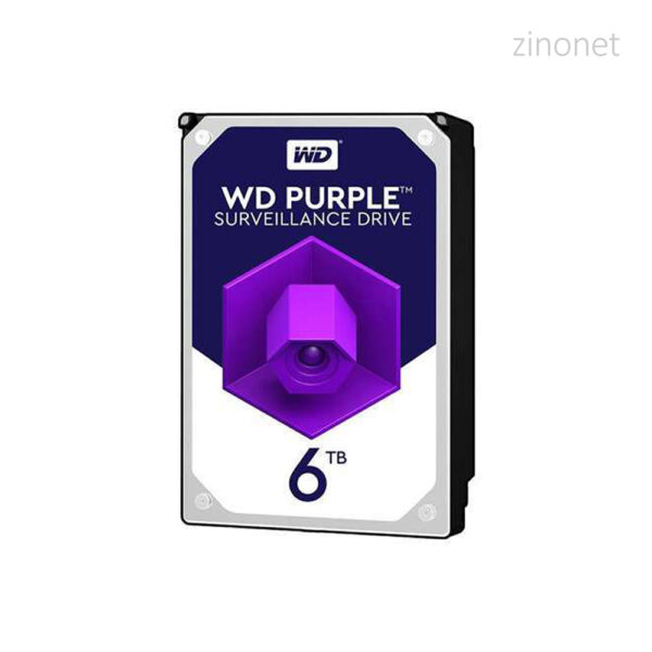 هارد دیسک اینترنال وسترن دیجیتال مدل Purple wd60purz ظرفیت 6 ترابایت