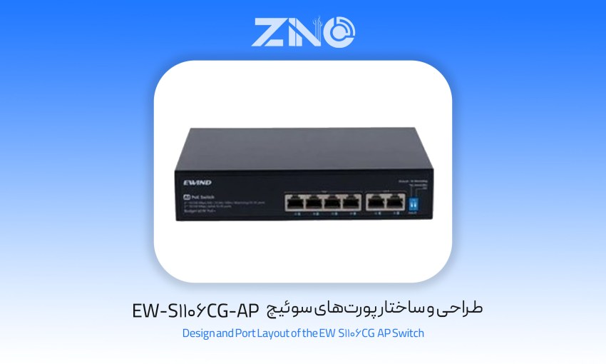 سوییچ 4 پورت ایویند مدل EW-S1106CG-AP 1 سوییچ 4 پورت ایویند مدل EW-S1106CG-AP 1